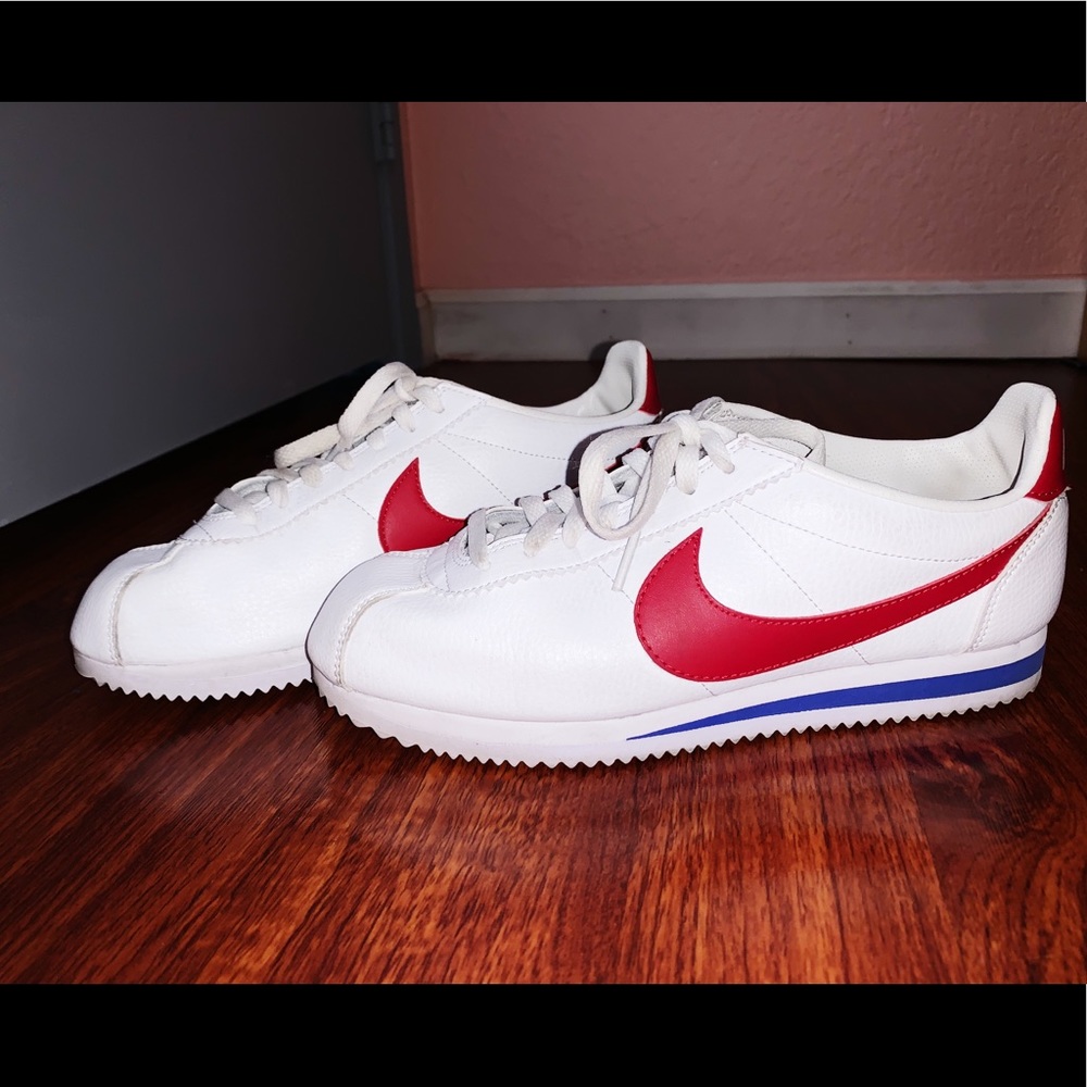 Nike Cortez- Blue, White, Red- size 8 women’s